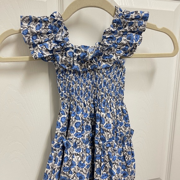 Margarita Mercantile Blue Floral Smocked Dress - Picture 2 of 8
